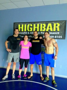 HIghbar CrossFit Coaches with MMA Fighter and Olympian Sara McMann